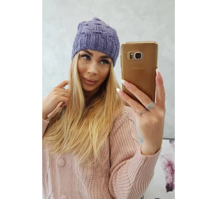 Fleecová čiapka Carolina K243 fialová