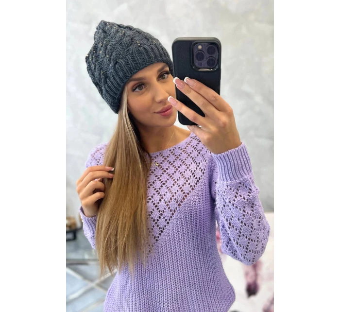 Dámska čiapka Kalina K362 dark grey