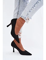 Materiálové Podpatky Lodičky Černé model 22102879 - Boto