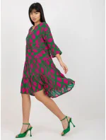 Šaty D73771M30214G zelené Šaty D73771M30214G zelené