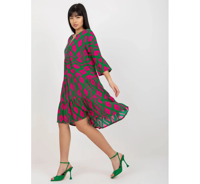 Šaty D73771M30214G zelené Šaty D73771M30214G zelené