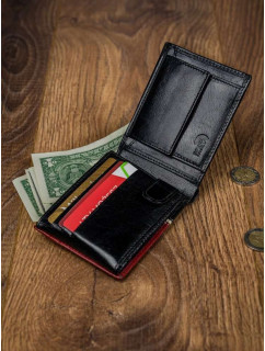 Pánske peňaženky [DH] 323 RBA D BLACK RED čierna