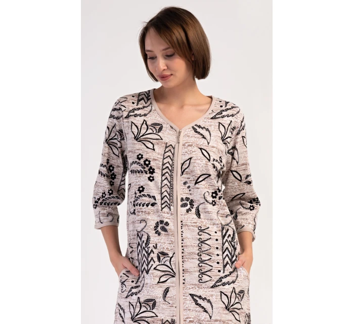 Dámské domácí šaty s tříčtvrtečním rukávem Elena