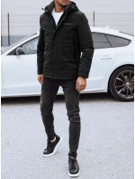 Pánská zimní bunda s kapucí černá Dstreet model 21980783 - FashionStreet