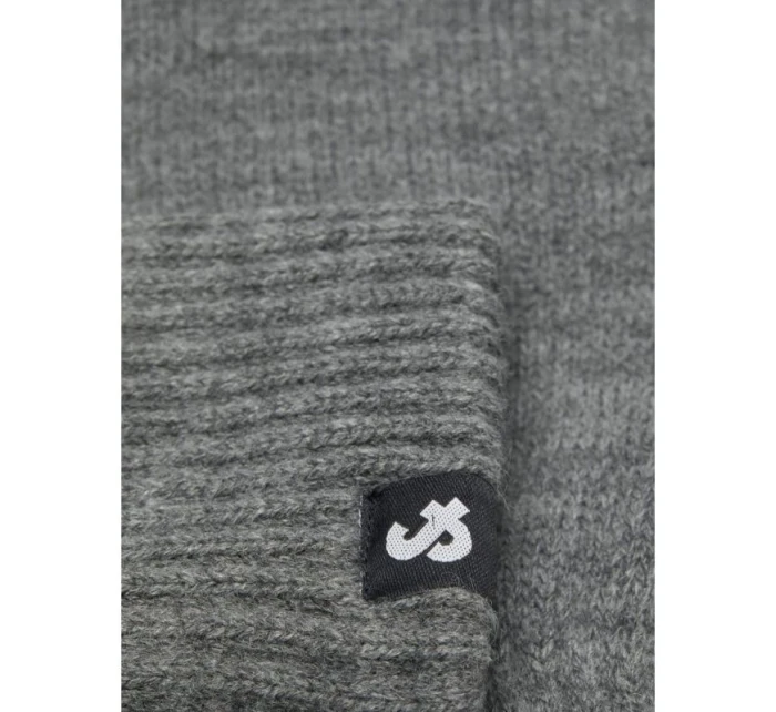 Pletené rukavice Jack & Jones 12159459 GREY MELANGE Pletené rukavice Jack & Jones 12159459 GREY MELANGE