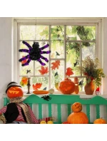 DEKORATÍVNA FIGÚRKA HALLOWEEN PAVÚK FIALOVÁ