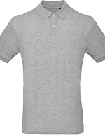 B&C Inspire Polo /men_° Pánske polo tričko z bio bavlny 01.0430 heather grey
