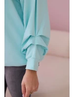 Bavlnená blúzka s mätou