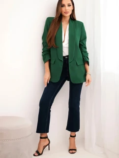 Sako s klopami elegantní zelené