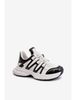 Dámské tenisky na masivní podrážce bílé model 21659047 - Boto Dámské tenisky na masivní podrážce bílé model 21659047 - Boto