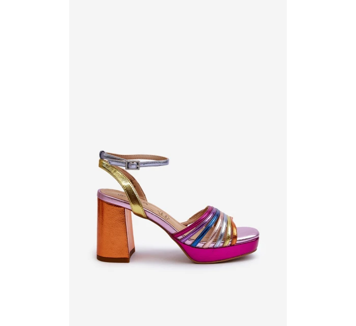 Sandały Damskie Na Słupku D&A CR920 Multikolor