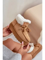 Śniegowce Damskie Na Platformie Z Futerkiem Typu Branek Camel Ciabellae Śniegowce Damskie Na Platformie Z Futerkiem Typu Branek Camel Ciabellae