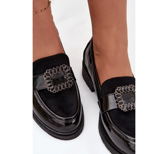 Lakované dámské s ozdobnou sponou Černé model 21711992 - S.Barski Lakované dámské s ozdobnou sponou Černé model 21711992 - S.Barski