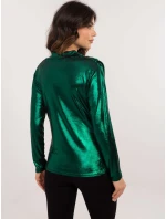 Bluzka DHJ BZ model 20606082 ciemny zielony - FPrice Bluzka DHJ BZ model 20606082 ciemny zielony - FPrice