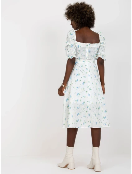 Dámske šaty LK SK 508964 bielej a modrej Dámske šaty LK SK 508964 bielej a modrej