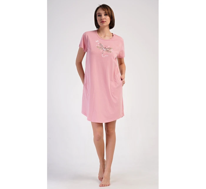 Dámske domáce šaty s krátkymi rukávmi Vanda Dámske domáce šaty s krátkymi rukávmi Vanda