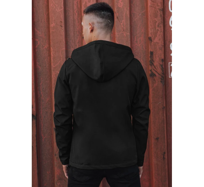 Pánská přechodná softshellová bunda s kapucí černá Dstreet model 21980008 - FashionStreet
