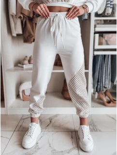 Dámské tepláky v barvě ecru Dstreet model 21985762 - FashionStreet