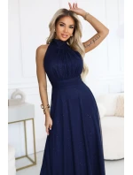 dlouhé šaty s  a střihem námořnická modř model 21418735 - numoco basic