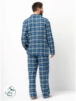 Pánske pyžamo Key MNS 492 B25 dĺžka/r M-2XL so zipsom