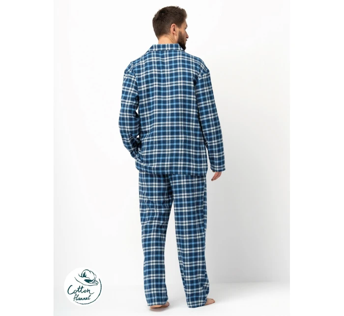 Pánske pyžamo Key MNS 492 B25 dĺžka/r M-2XL so zipsom