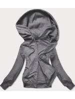 bluza damska z kapturem ciemny szary model 21731584 - J.STYLE