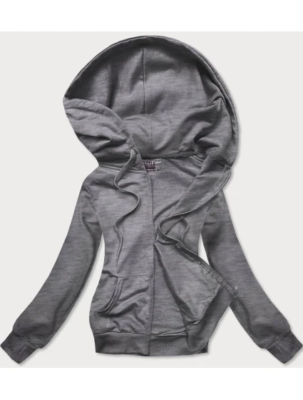 bluza damska z kapturem ciemny szary model 21731584 - J.STYLE