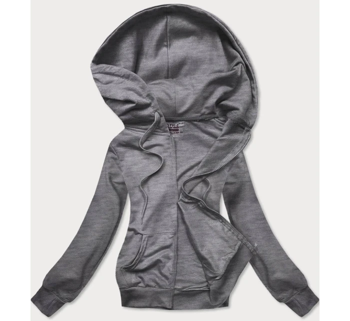 bluza damska z kapturem ciemny szary model 21731584 - J.STYLE