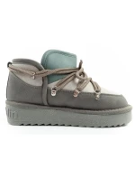 D.Franklin dámske snehové topánky zimné módne zateplené topánky šedé dámske