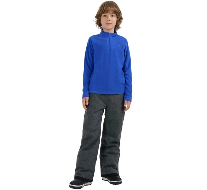 Chlapčenská fleecová mikina 4F M058 cobalt 4FJWAW25UFLEM058 36S