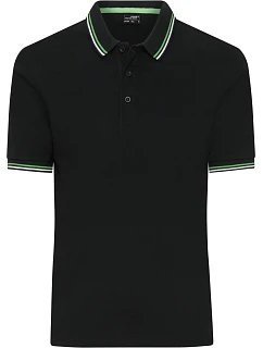 JN Pánské těžké piqué polo s proužky 02. green model 22531360 - Daiber