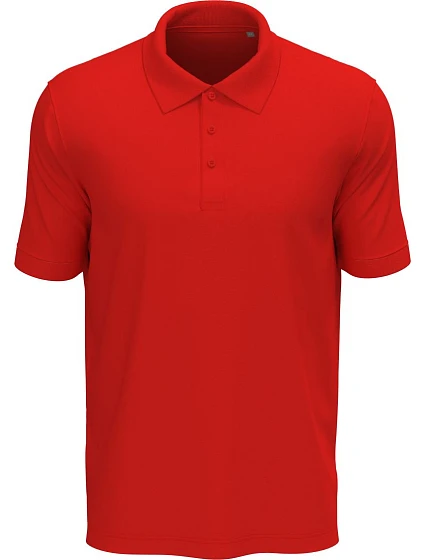 Stedman Lux Polo Pánske piqué polo „Lux“ 05.9060 šarlátovo červené Stedman Lux Polo Pánske piqué polo „Lux“ 05.9060 šarlátovo červené
