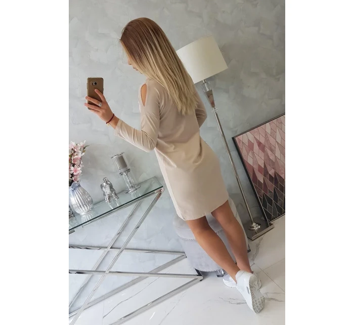 Šaty s 3D béžová model 18744124 - K-Fashion