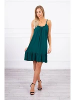Šaty s model 21753090 páskem zelené - K-Fashion