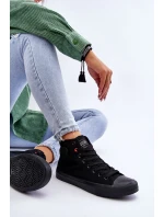 Dámské klasické vysoké tenisky Big Star model 21611825 Černé - Big Star Shoes