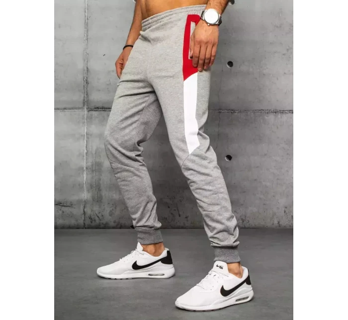 Pánské světle šedé teplákové kalhoty Dstreet model 21963051 - FashionStreet