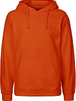 Neutral O 63101 Pánska mikina s kapucňou z bio bavlny 77.6311 oranžová