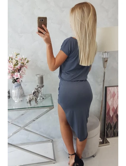 Asymetrické grafitové šaty Asymetrické grafitové šaty