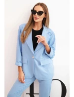 Dámská souprava Punto elegantní sako a kalhoty modrý Dámská souprava Punto elegantní sako a kalhoty modrý