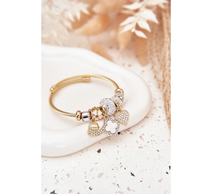 Dámský Náramek Charms Růžový Stříbrný Mouse Dámský Náramek Charms Růžový Stříbrný Mouse