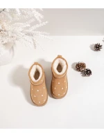 Dětské sněhule zdobené květinami Camel model 21786800 - Boto