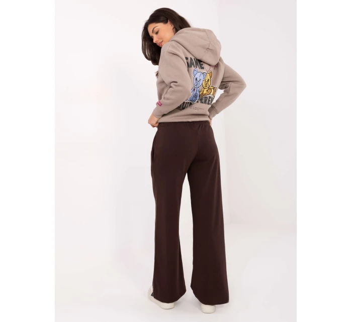 Tepláky RV DR A590.08 tmavohnedé