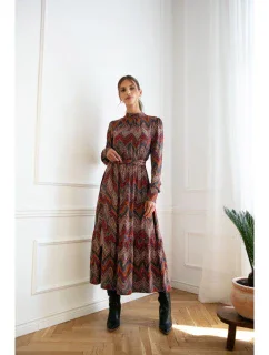 Maxi šaty s potiskem model 1 model 20082531 - STYLOVE