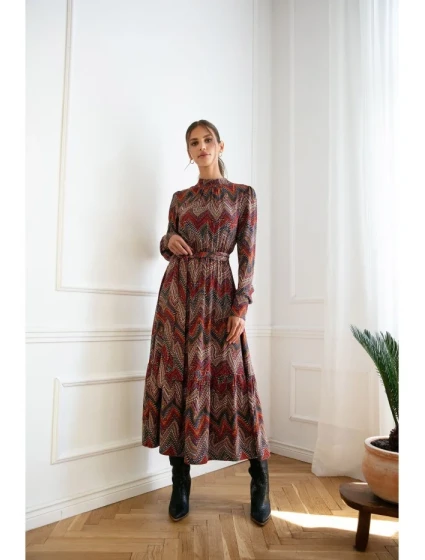 Maxi šaty s potiskem model 1 model 20082531 - STYLOVE