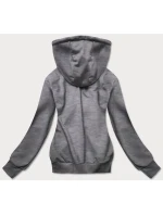 bluza damska z kapturem ciemny szary model 21731584 - J.STYLE