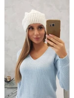 Dámska čiapka Ingrid K371 ecru Dámska čiapka Ingrid K371 ecru