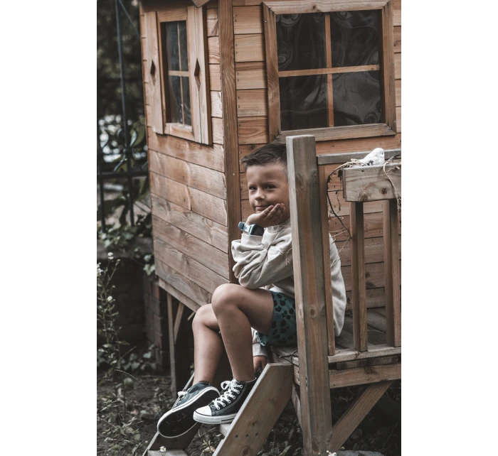 Dětské kožené vysoké tenisky Černe a model 21621499 - Boto Dětské kožené vysoké tenisky Černe a model 21621499 - Boto