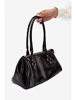 Černá kabelka z imitace kůže model 22220909 - Flora&Co