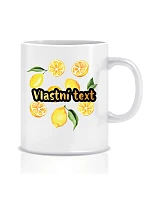 Personalizovaný klasický biely keramický hrnček s objemom 300 ml s letným ovocím