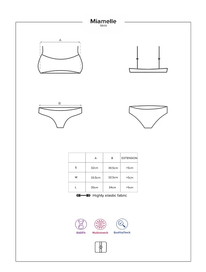 Krásné dvoudílné plavky model 8457155 černá - Obsessive Krásné dvoudílné plavky model 8457155 černá - Obsessive